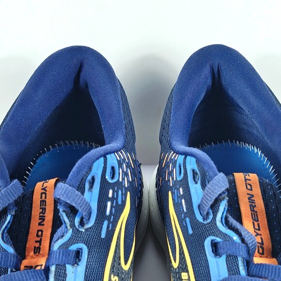 Brooks Glycerin GTS 20 Men's 11 Running Shoes Sneakers Blue Orange 1103831D444 - Picture 13 of 16